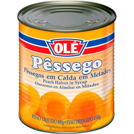Pêssego em Calda Olé 800g